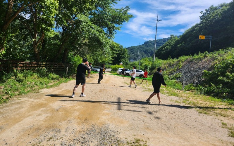 족구와물놀이